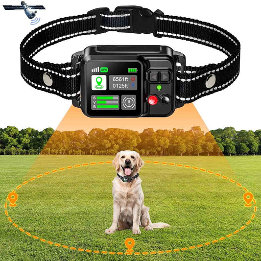 Ultimate GPS Wireless Dog Fence: Ensure Your Pup's Safety with Our Waterproof, Rechargeable Electric Collar Featuring 3 Customizable Training Modes for Outdoor Adventures!