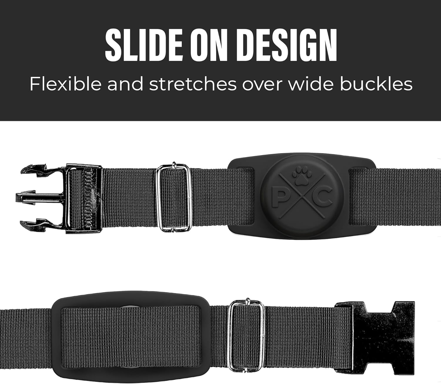 Pup Culture Airtag Dog Collar - Securely Track Your Pet with Durable Airtag Holder for Dogs and Cats